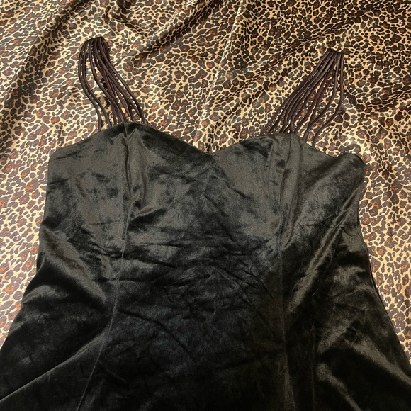 Vintage D.B.Y. Crushed Velvet Mini Dress - Picture 6 of 16